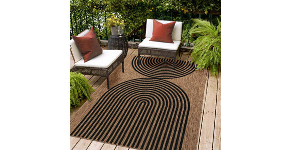 OUTDOORTEPPICH 120/160 cm Columbia Fashion Schwarz  - Schwarz, Basics, Textil (120/160cm) - Novel