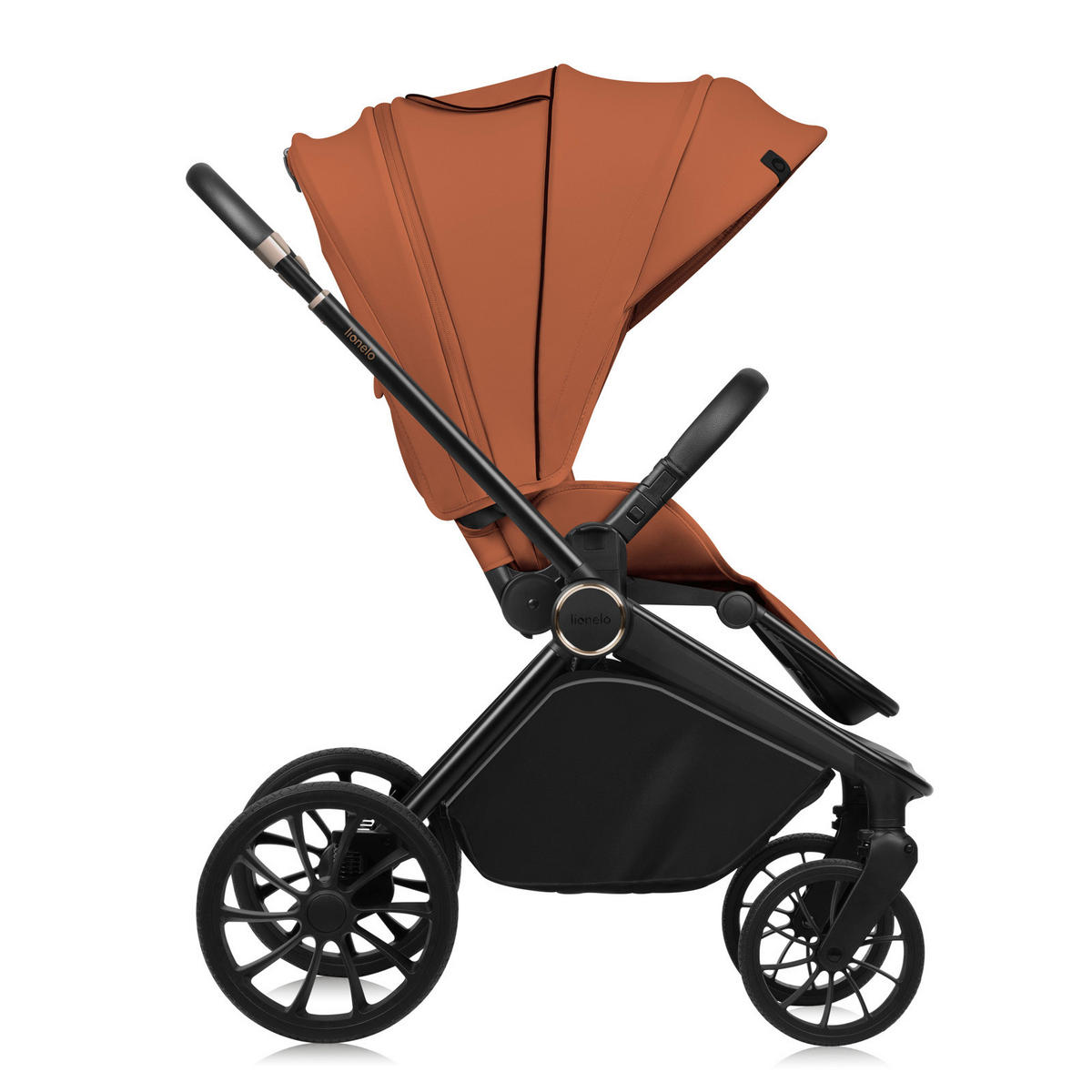 KINDERWAGENSET  Mika Plus 2in1  Brown Rust  - Cognac, Basics (62/62/40cm) - Lionelo