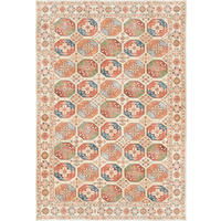 VINTAGE-TEPPICH Living Bathian 130/190 cm  in Creme, Terracotta, Graublau  - Graublau/Terracotta, LIFESTYLE, Kunststoff/Textil (130/190cm) - Lindorug
