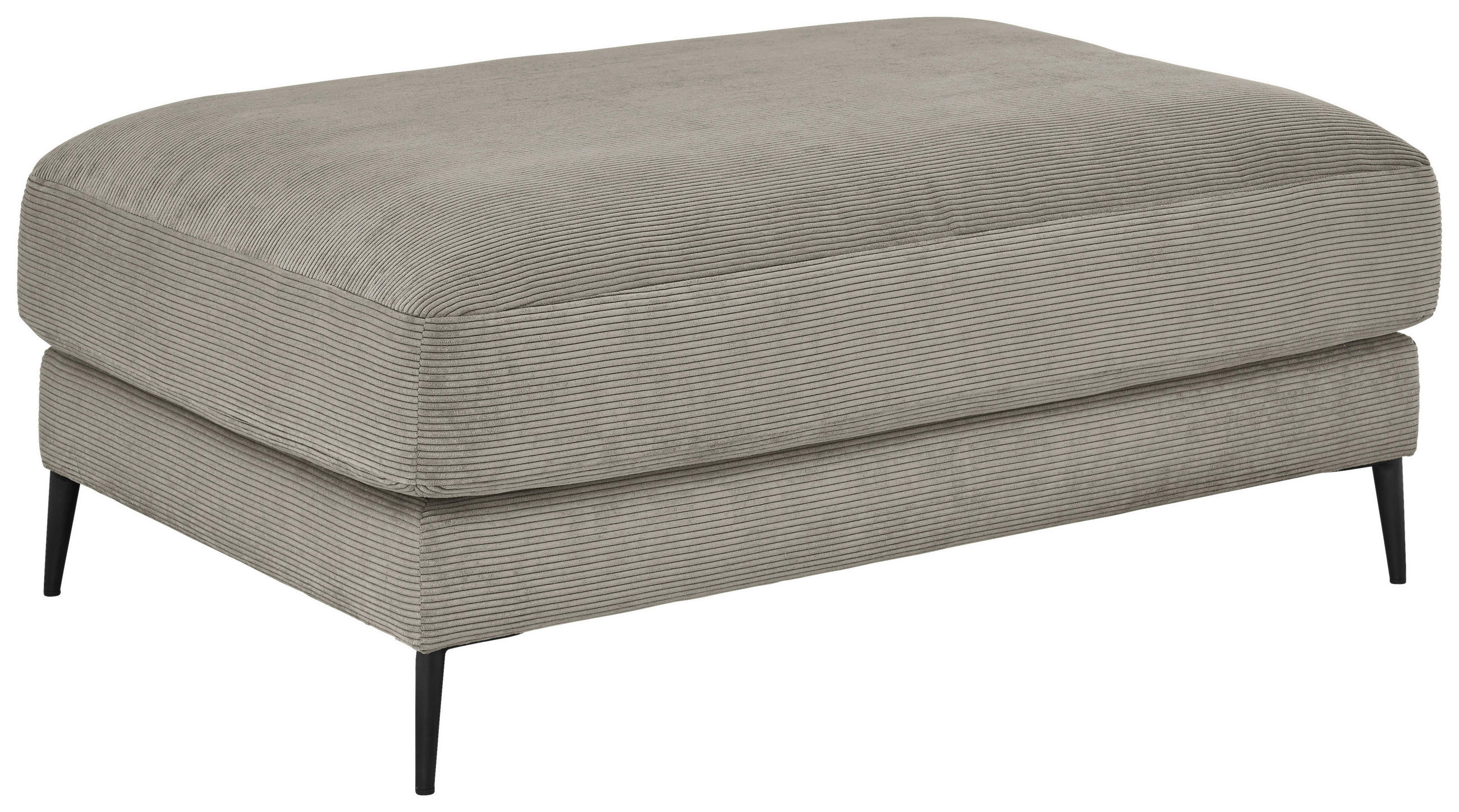 HOCKER in Textil Sandfarben  - Sandfarben/Schwarz, Design, Textil/Metall (120/43/90cm) - Dieter Knoll