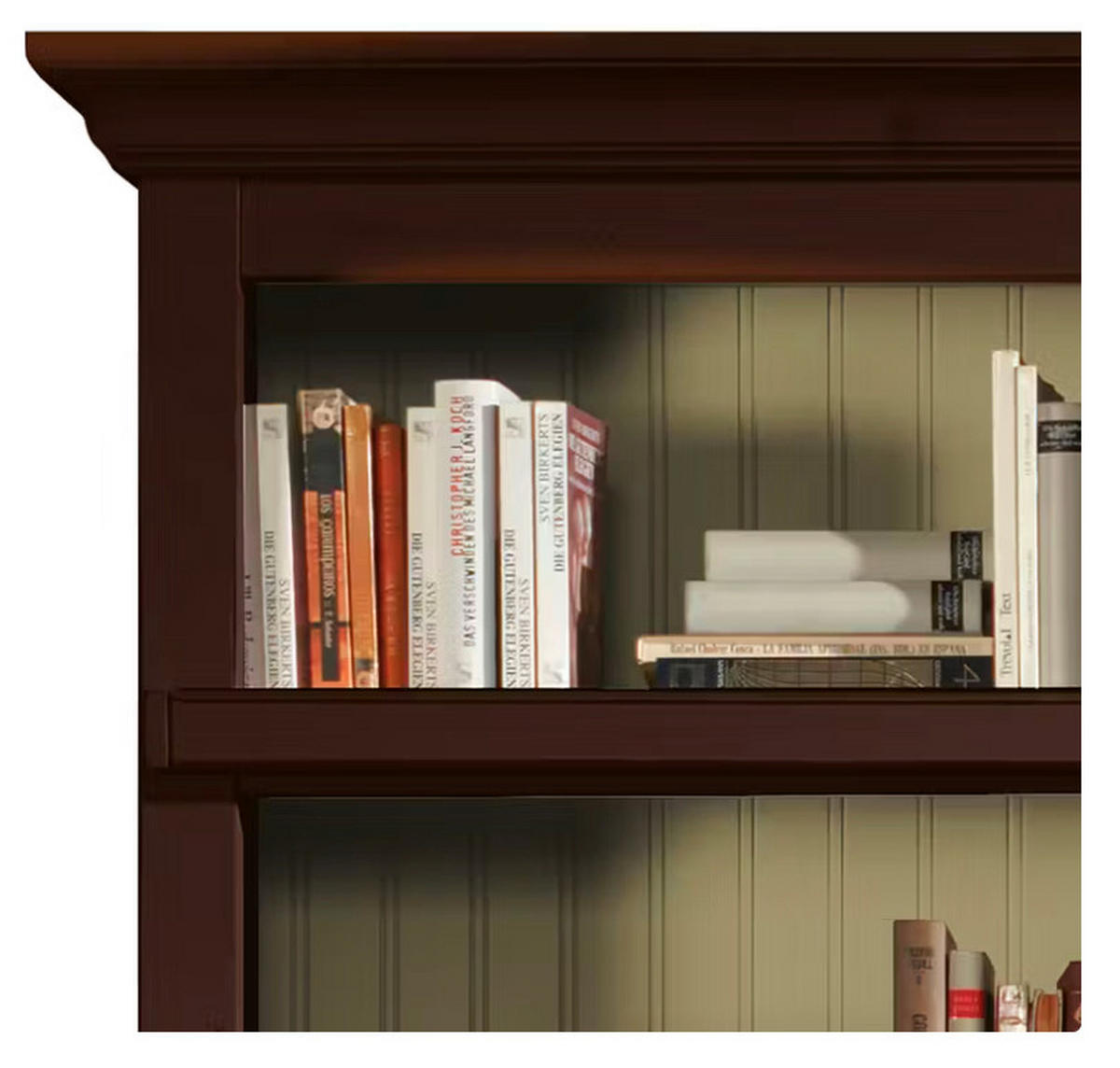 WOHNWAND UrbanClass 2-teilig  in Creme, Nussbaumfarben  311/238,5/52-46,5 cm  - Nussbaumfarben/Creme, LIFESTYLE, Holz/Metall (311/238,5/52-46,5cm) - Livetastic