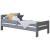 BETT 90/200 cm  in Hellgrau   - Hellgrau, Modern, Holz (90/200cm) - MID.YOU