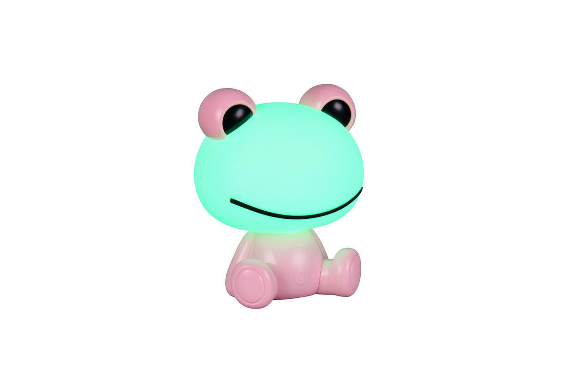 LED-TISCHLEUCHTE 19,5/16,5/24,5 cm   - Pink/Weiß, LIFESTYLE, Kunststoff (19,5/16,5/24,5cm)