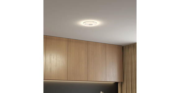 LED-DECKENLEUCHTE 38/6,5 cm   - Weiß, Basics, Kunststoff/Metall (38/6,5cm) - Novel