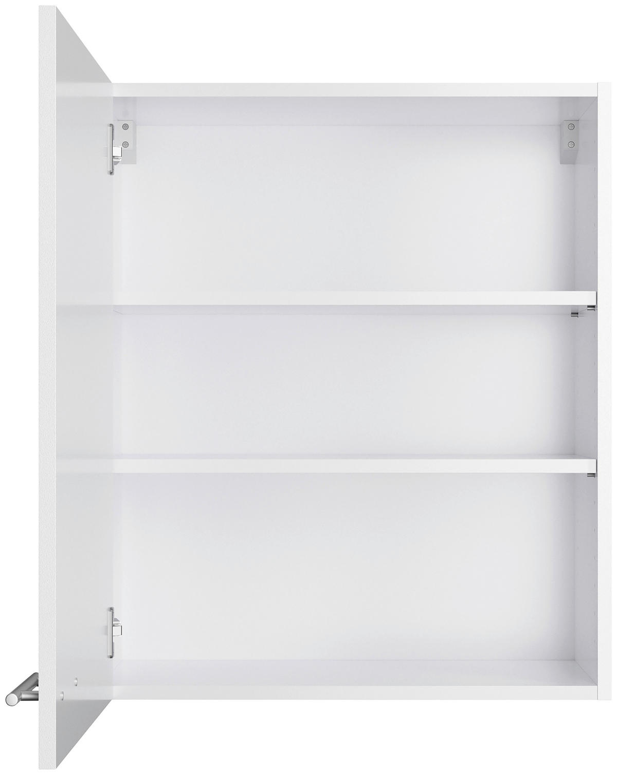 KÜCHENLEERBLOCK 270 cm   in Weiß  - Edelstahlfarben/Anthrazit, Basics, Holzwerkstoff/Metall (270cm) - Optifit