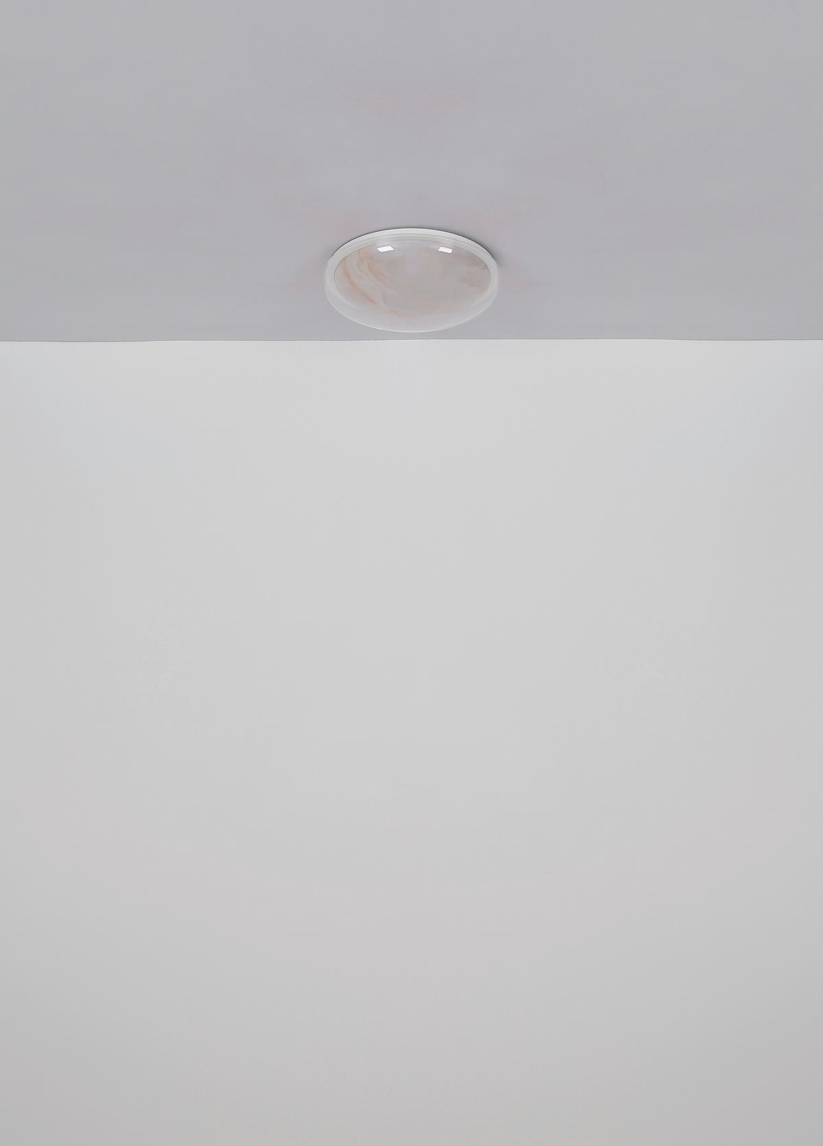 LED-DECKENLEUCHTE 38,5/8 cm   - Klar/Weiß, Basics, Kunststoff/Metall (38,5/8cm) - Globo