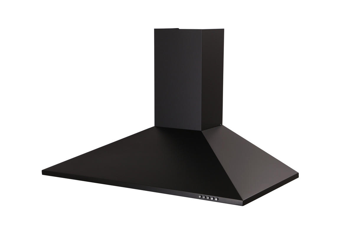DUNSTABZUGSHAUBE CH22055-90S  - Schwarz, Basics, Metall (90/58-96/47,5cm) - Respekta