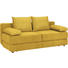 SCHLAFSOFA Webstoff Gelb - Gelb/Schwarz, KONVENTIONELL, Kunststoff/Textil (208/80/100cm) - CARRYHOME