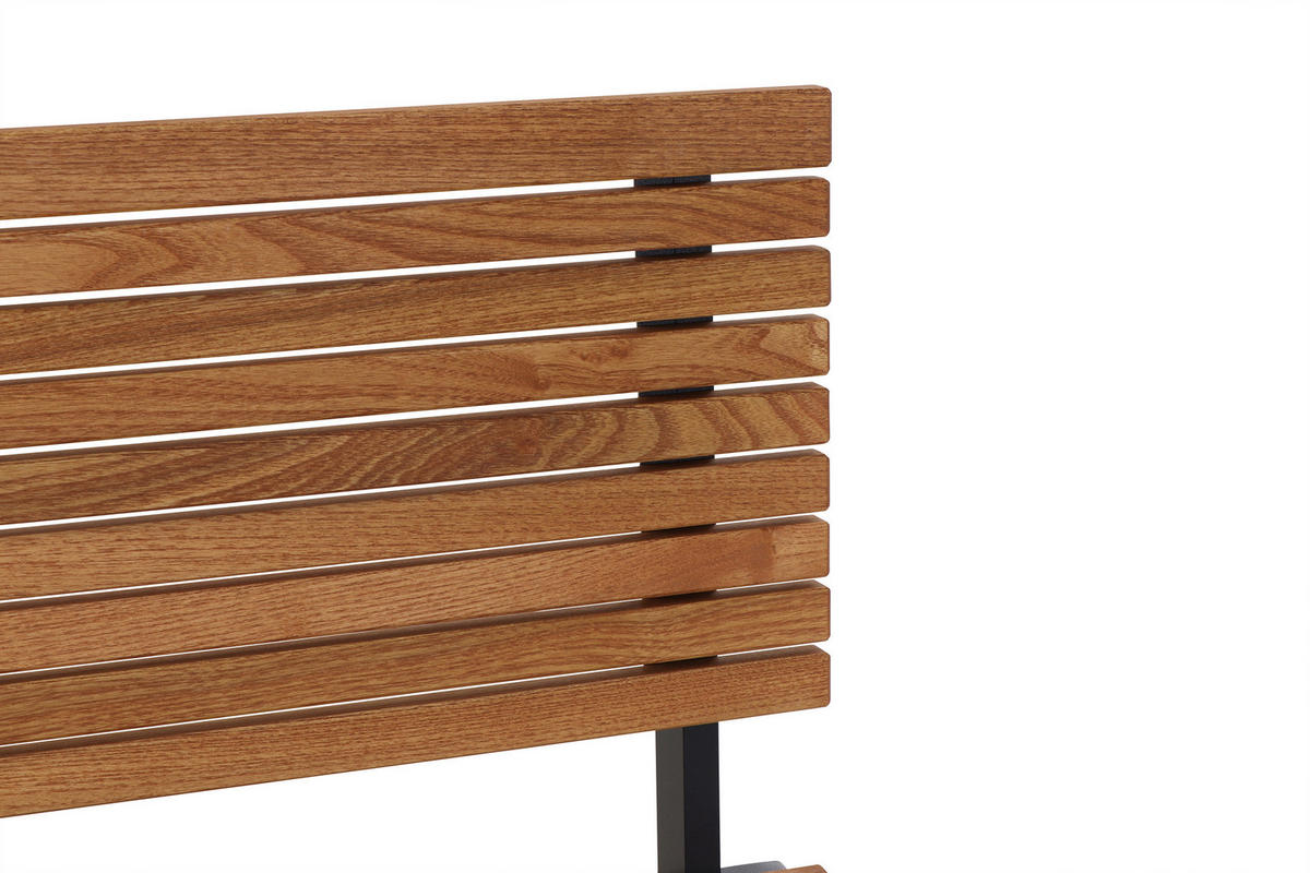 GARTENBANK 146/84/57,5 cm  in Naturfarben  - Anthrazit/Robinienfarben, KONVENTIONELL, Holz/Metall (146/84/57,5cm) - Siena Garden