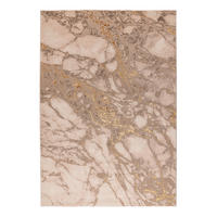 FLACHWEBETEPPICH Wohnzimmer 160/230 cm Goldfarben rechteckig  - Goldfarben, Basics, Textil (160/230cm) - Kayoom