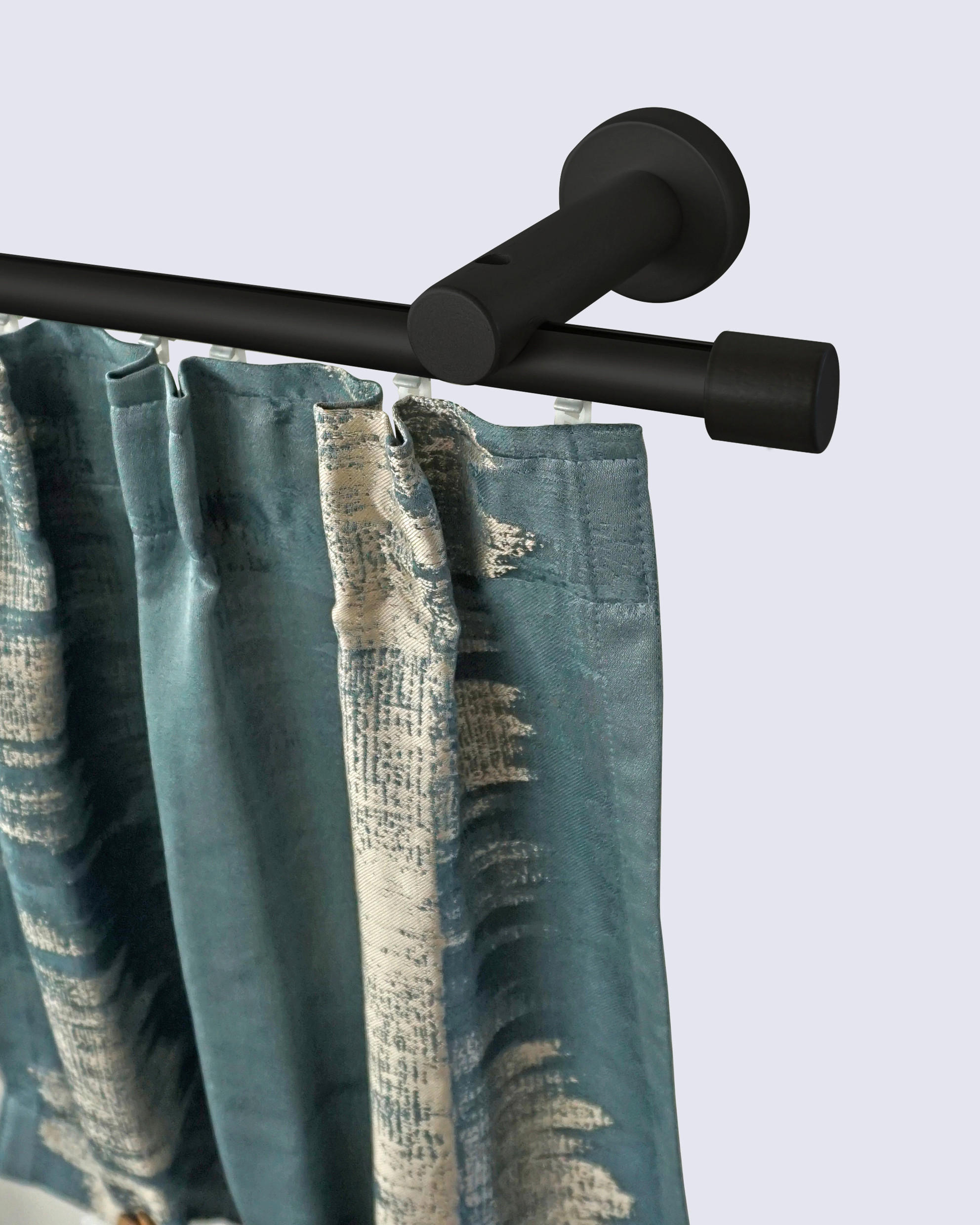 VORHANGSTANGE  300 cm  - Schwarz, KONVENTIONELL, Metall (300cm)