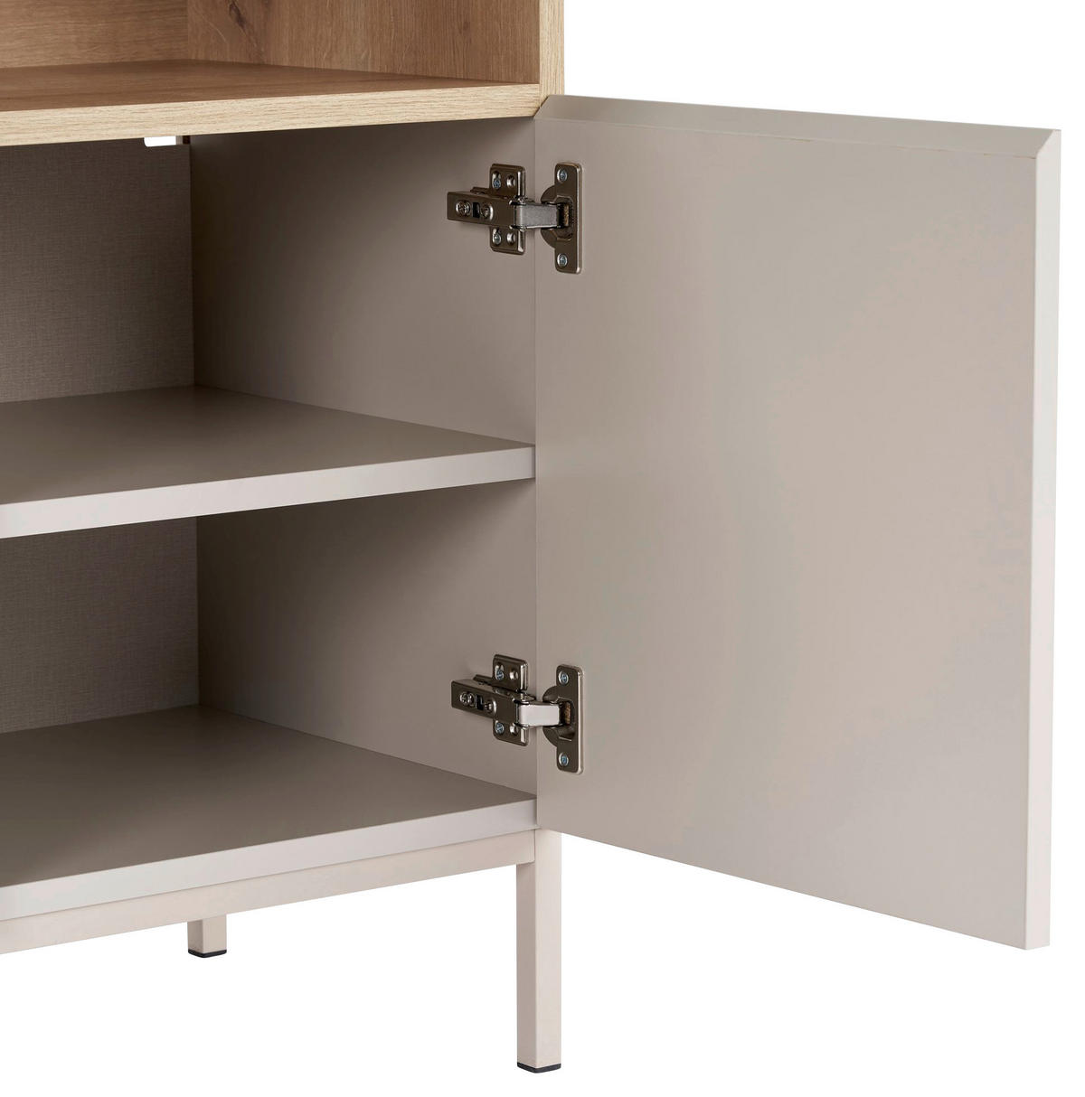 SIDEBOARD  80/80/40 cm  - Sandfarben/Eichefarben, MODERN, Holzwerkstoff (80/80/40cm) - MID.YOU