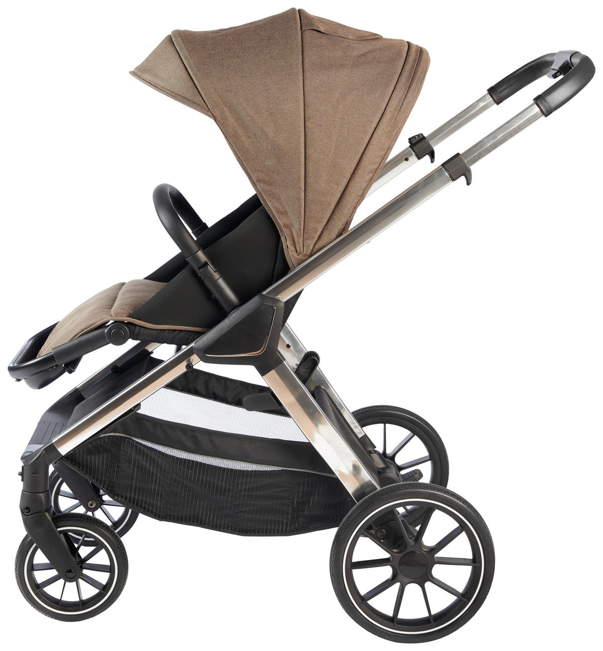 SET DJEČJIH KOLICA  Nizza  - srebrne boje/bež, Trend, tekstil/metal - My Baby Lou