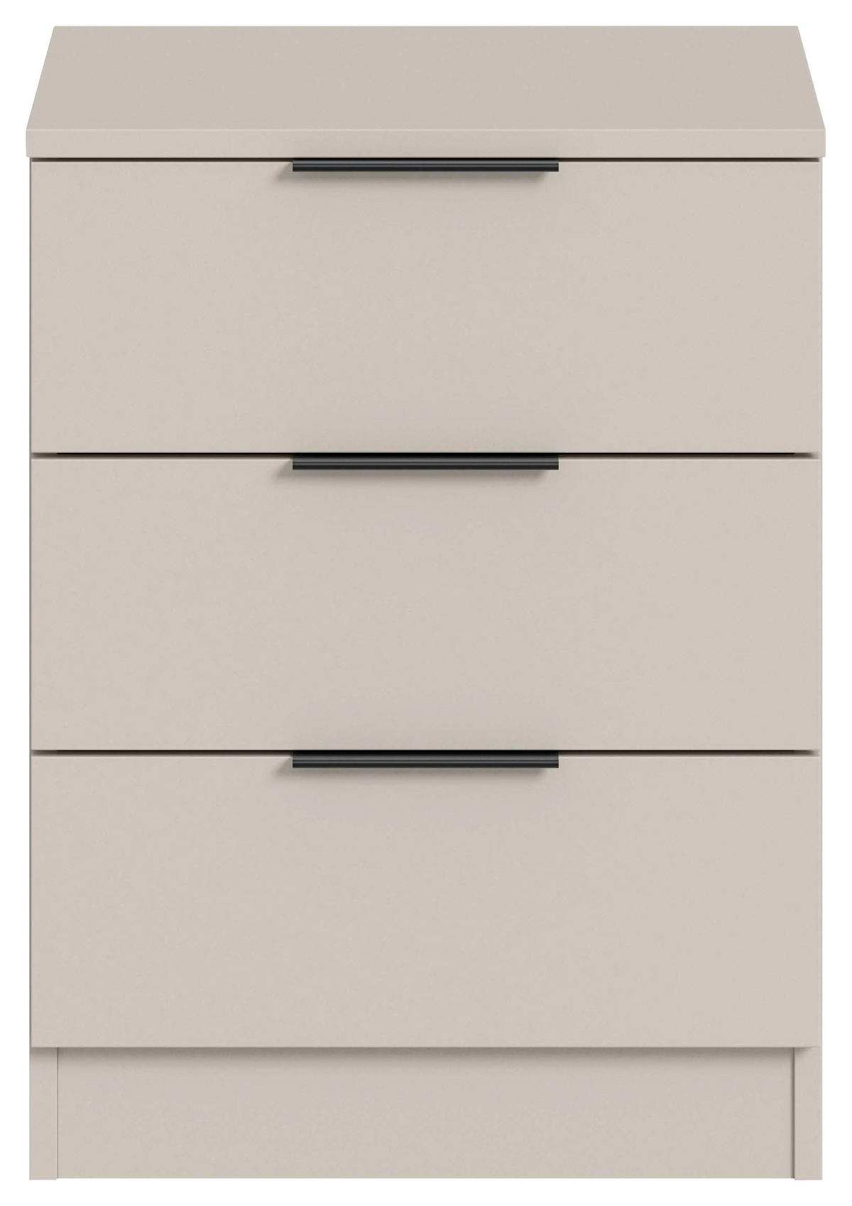 NACHTSCHRANK 45/60/40 cm  - Kaschmir/Schwarz, MODERN, Holzwerkstoff/Kunststoff (45/60/40cm) - Livetastic