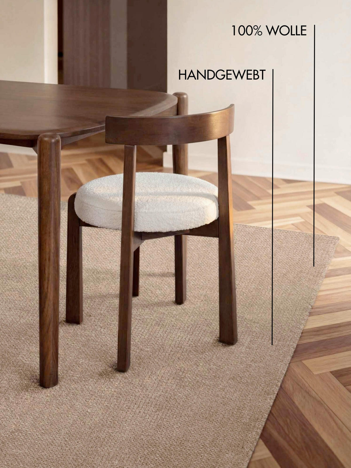 WOLLTEPPICH 120/170 cm Greenwich Beige rechteckig  - Beige, Basics, Textil (120/170cm) - Ted Baker