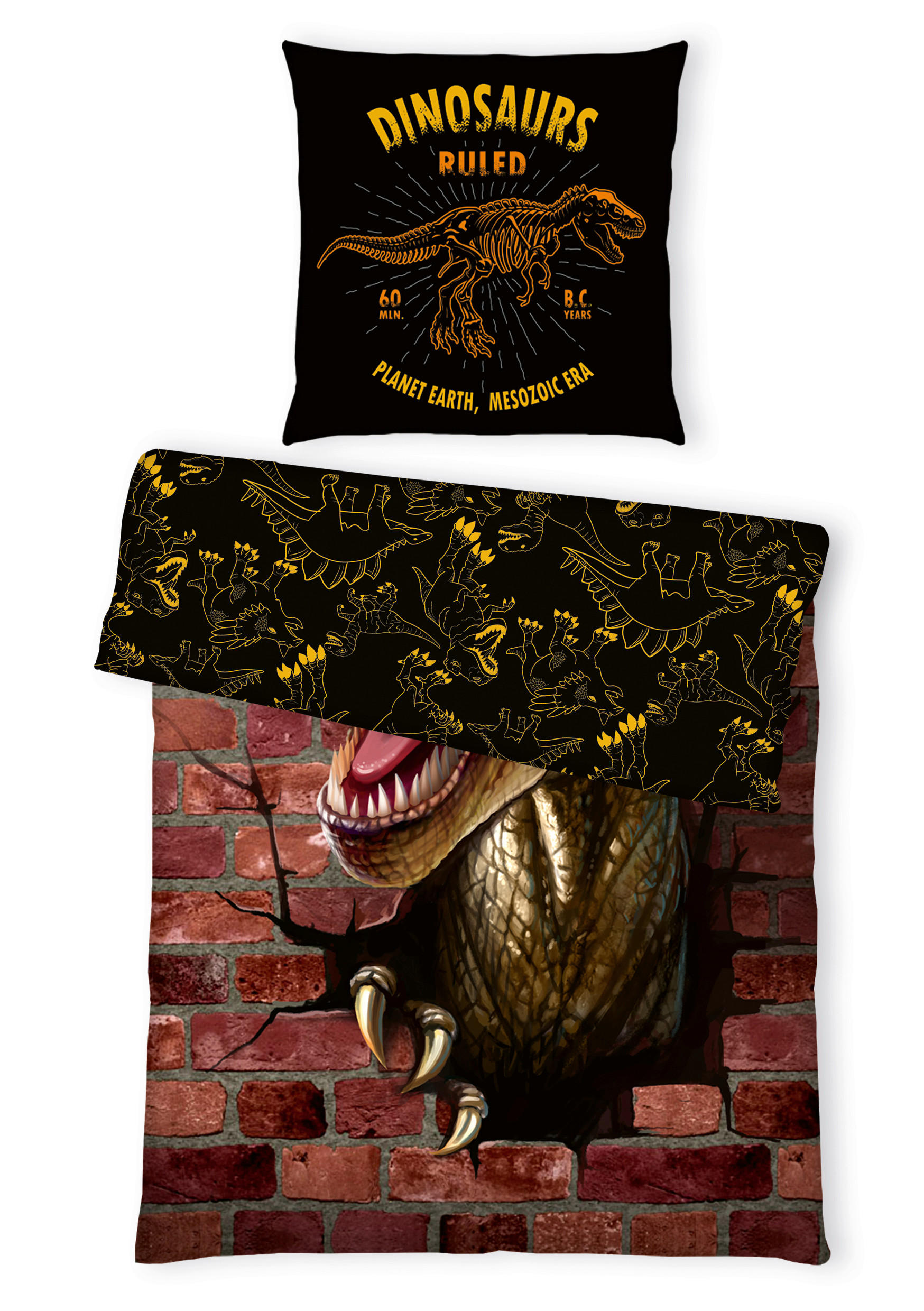 Thumbnail - Kinderbettwäsche, Braun, Textil, 135x200 cm, Oeko-Tex® Standard 100, pflegeleicht, hautfreundlich, Schlaftextilien, Bett...