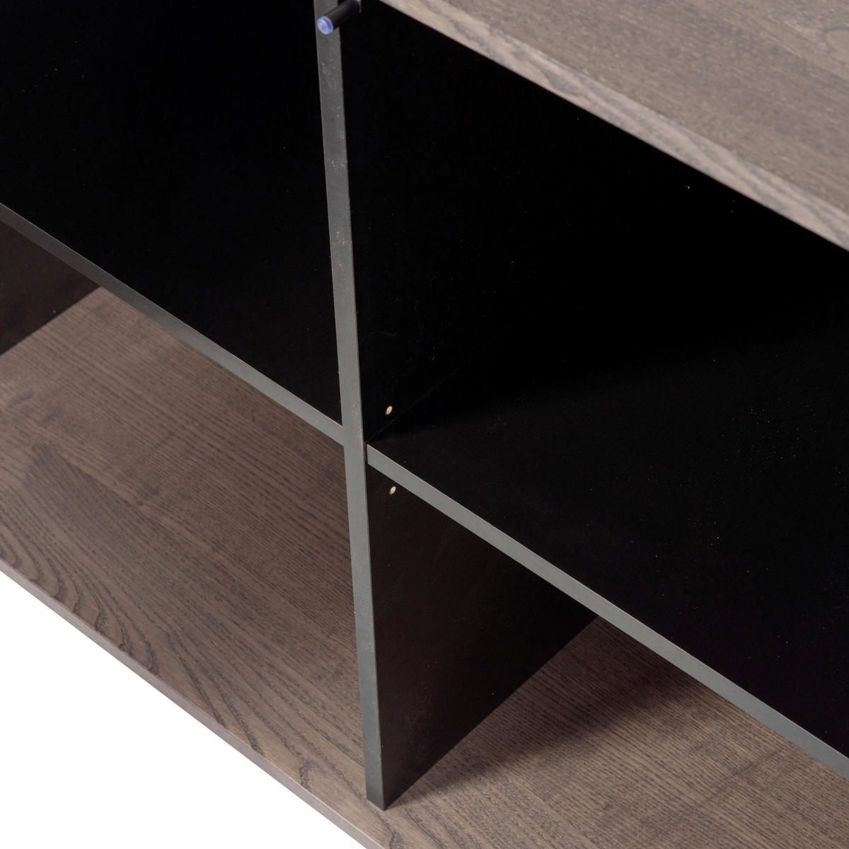 SIDEBOARD 200/85/44 cm  - Schwarz/Braun, Design, Holz/Metall (200/85/44cm) - Livetastic