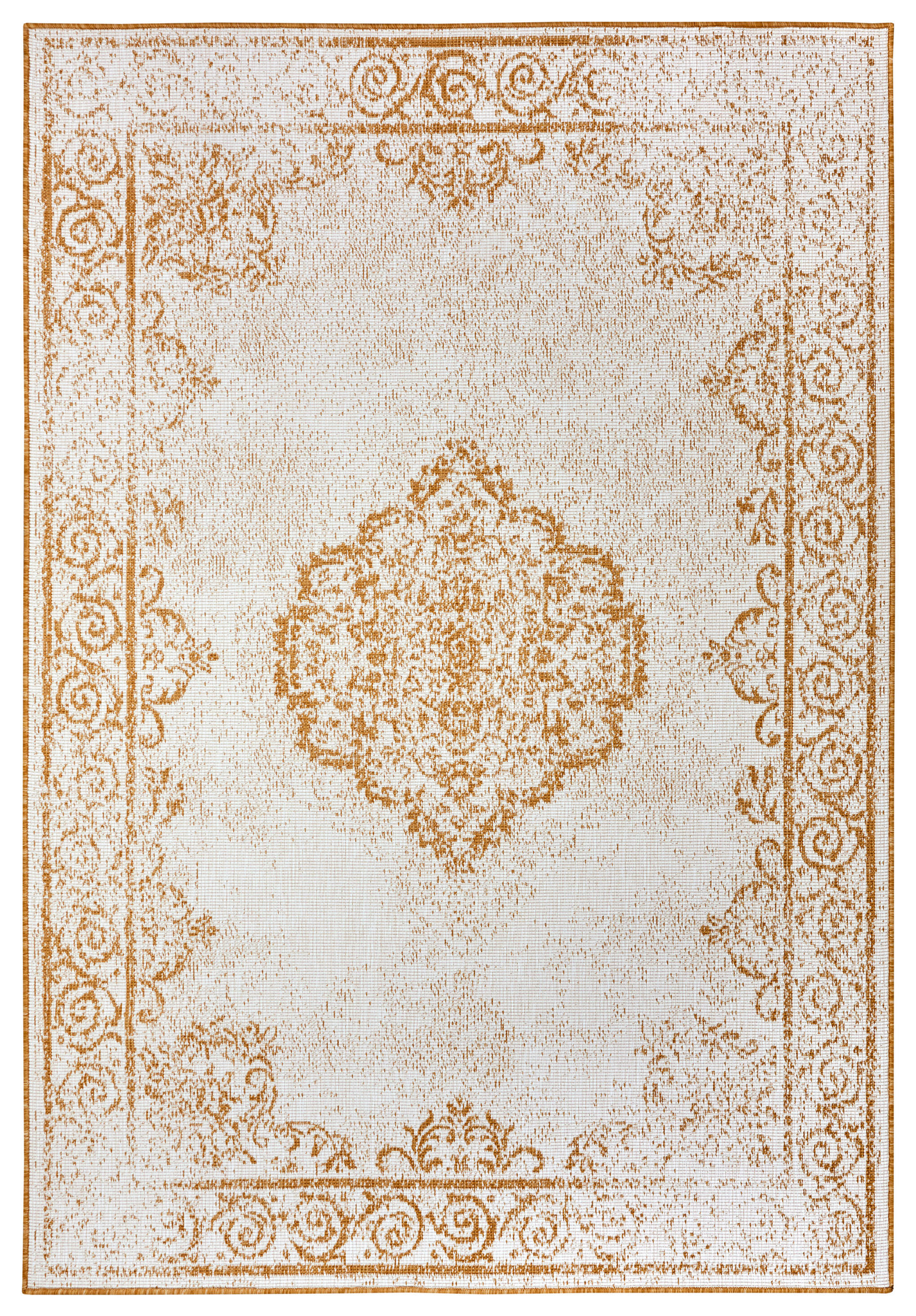 OUTDOORTEPPICH 80/150 cm Twin Supreme Creme, Honig  - Creme/Honig, Design, Kunststoff (80/150cm)