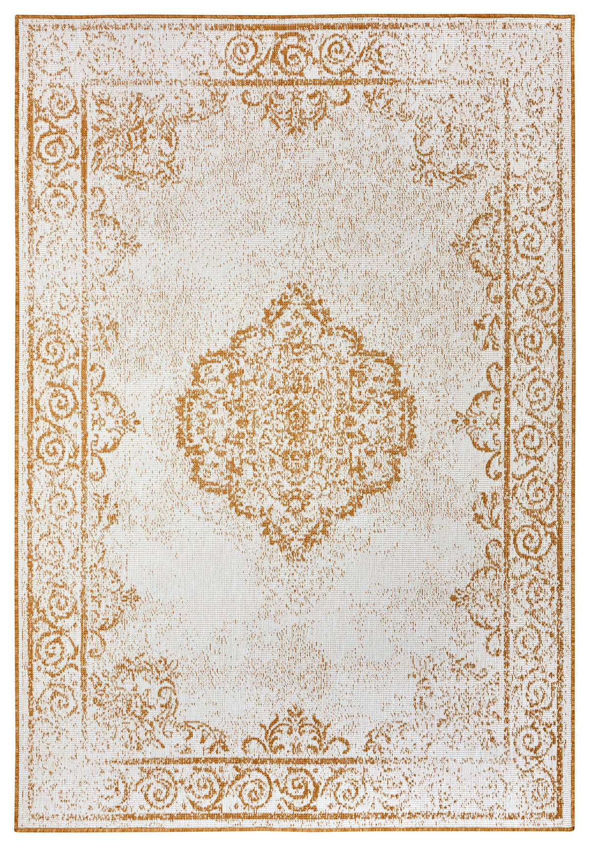 OUTDOORTEPPICH 80/150 cm Twin Supreme Creme, Honig  - Creme/Honig, Design, Kunststoff (80/150cm)