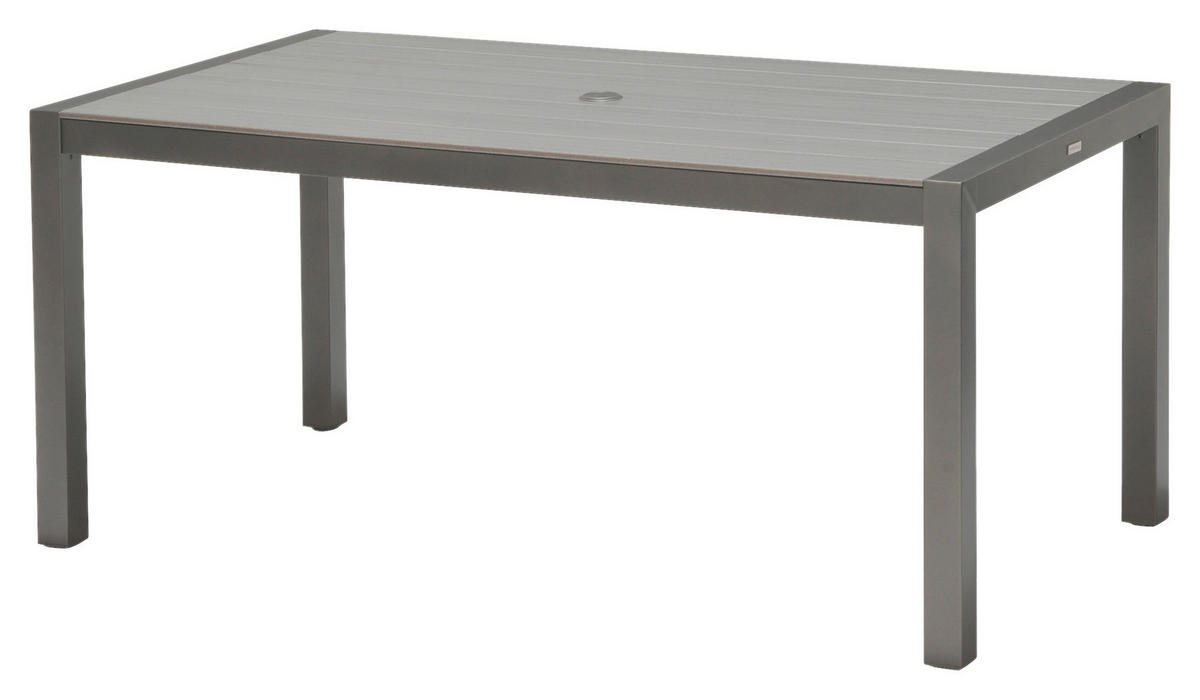 GARTENTISCH 162,9/74,4/87,7 cm  - Grau, KONVENTIONELL, Holz/Metall (162,9/74,4/87,7cm) - Ambia Garden