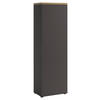 GARDEROBENSCHRANK  in 60/190/40 cm  - Eichefarben/Anthrazit, Design, Holzwerkstoff/Metall (60/190/40cm) - Xora