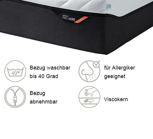 MATRATZE PRO LUXE FIRM Pro Luxe® Coolquilt 120/200 cm Höhe ca. 32 cm  - Weiss, Basics, Textil (120/200cm) - Tempur