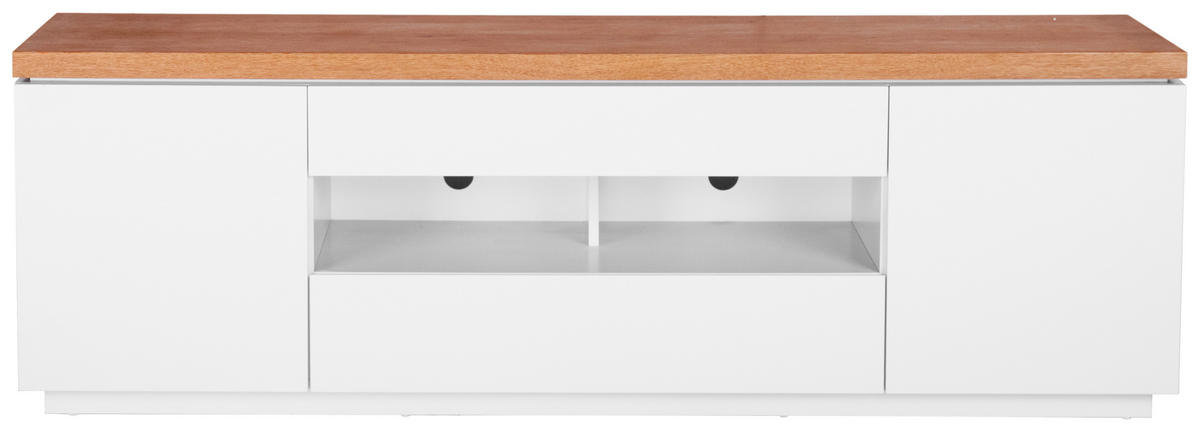 LOWBOARD  in 173/56/40 cm  - Eichefarben/Weiß, MODERN, Holz/Holzwerkstoff (173/56/40cm) - Carryhome