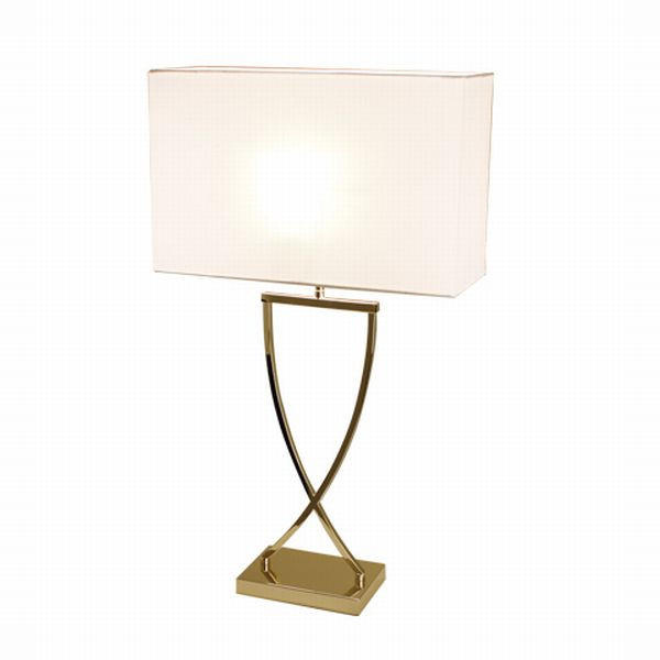 TISCHLEUCHTE Omega 40/69 cm - Weiß, KONVENTIONELL, Metall (40/69cm) - By Rydéns