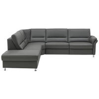 HÖRNSOFFA i äkta läder grå  - beige/ljusgrå, Design, metall/läder (249/288cm) - Beldomo Premium