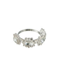 SERVIETTENRINGESET   - Weiß, Basics, Kunststoff/Metall (5,5/2/5cm)