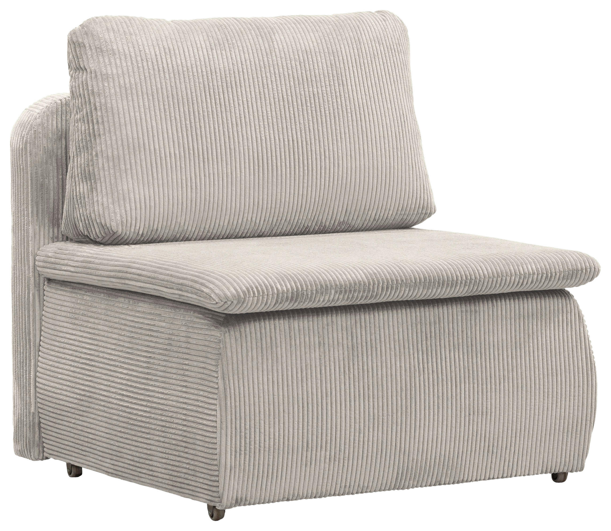 SCHLAFSESSEL Cord Hellgrau  - Hellgrau/Schwarz, KONVENTIONELL, Kunststoff/Textil (87/95/87cm) - Boxxx
