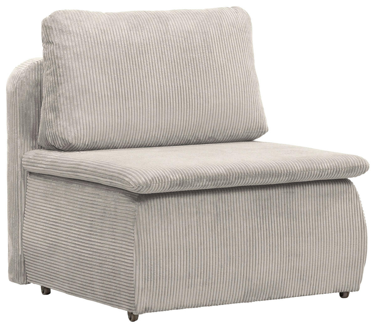 SCHLAFSESSEL  mit Cord Hellgrau  - Hellgrau/Schwarz, KONVENTIONELL, Kunststoff/Textil (87/95/87cm) - Boxxx