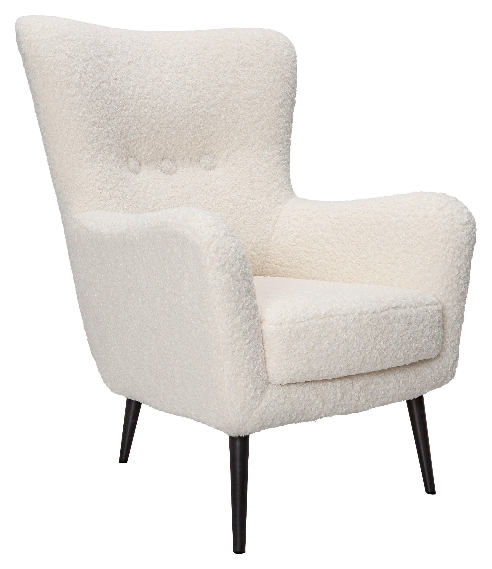 FÅTÖLJ i trä, textil svart, vit  - vit/svart, Design, trä/textil (79/100/86cm) - Best Price