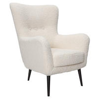FÅTÖLJ i trä, textil svart, vit  - vit/svart, Design, trä/textil (79/100/86cm) - Best Price