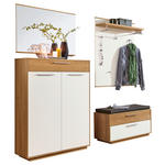 GARDEROBE 5-teilig  in 185/195/40 cm  - Eichefarben/Anthrazit, Design, Holz/Holzwerkstoff (185/195/40cm) - Novel