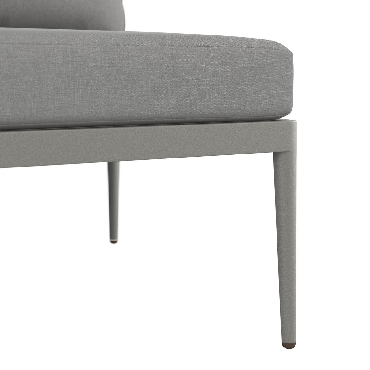 LOUNGEGARNITUR 4-teilig  - Naturfarben/Grau, Modern, Glas/Kunststoff (255/72/145cm) - Ambia Garden
