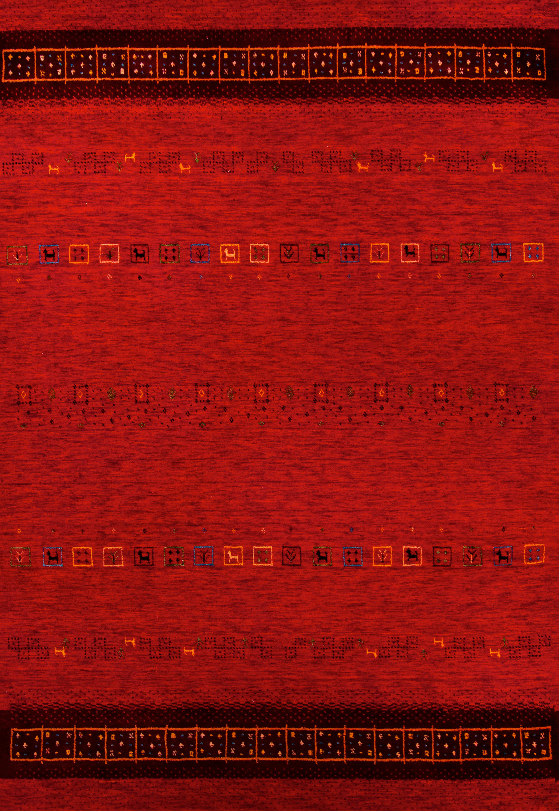 ORIJENTALNI TEPIH  crvena     - crvena, Osnovno, tekstil (70/140cm)