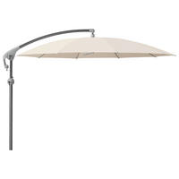 AMPELSCHIRM 350 cm Champagner  - Champagner/Anthrazit, Design, Textil/Metall (350/350cm) - Glatz