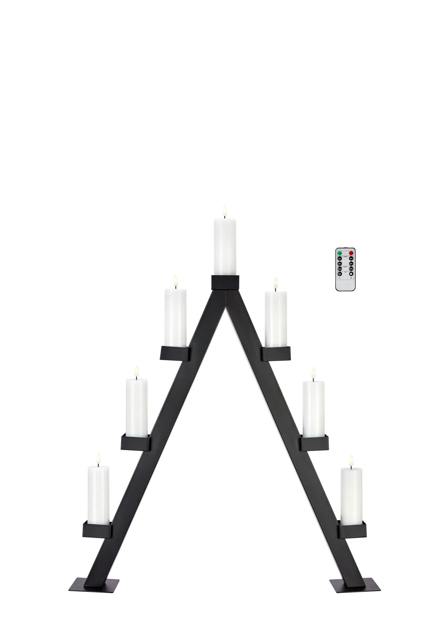 WEIHNACHTSPYRAMIDE Arbor  - Schwarz, Basics, Metall (66/85/10cm) - Markslöjd