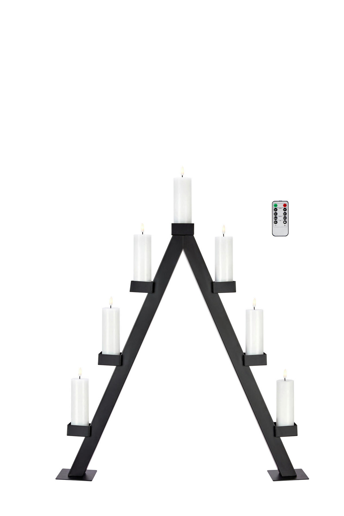 WEIHNACHTSPYRAMIDE Arbor  - Schwarz, Basics, Metall (66/85/10cm) - Markslöjd