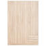 DREHTÜRENSCHRANK in Sonoma Eiche - Silberfarben/Sonoma Eiche, KONVENTIONELL, Holzwerkstoff (135/197/54cm) - BOXXX