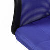 JUGENDDREHSTUHL Lederlook, Netz Blau  - Blau/Chromfarben, MODERN, Kunststoff/Textil (60/100/60cm) - MID.YOU