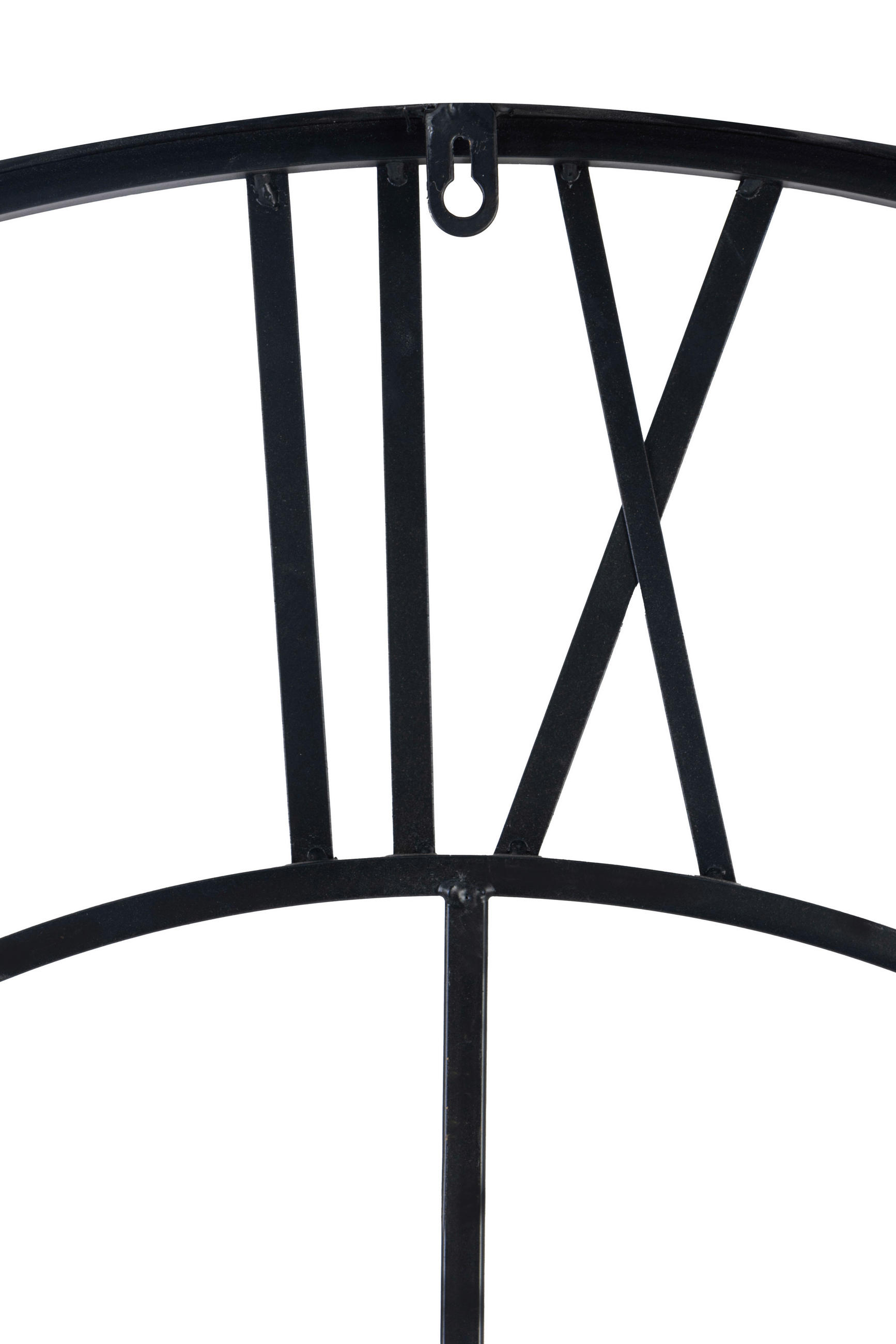 WANDUHR  Schwarz  - Schwarz, Design, Metall (96/96/3cm) - MID.YOU