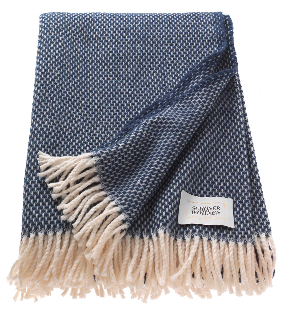 PLAID SW-ZEN  - Blau/Creme, Basics, Textil (140/200cm) - Schöner Wohnen