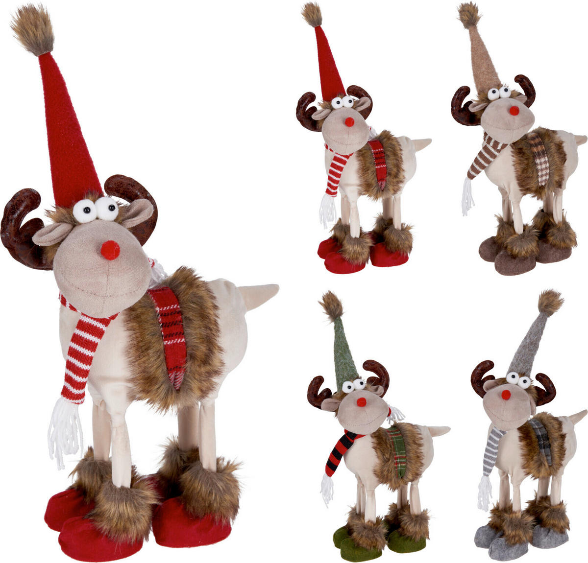 Gnom Decorativ - roșu, Basics, textil (23/15/37cm)