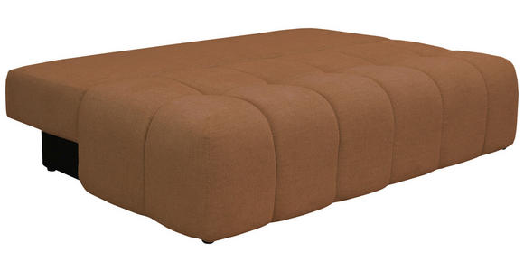 BOXSPRINGSOFA in Chenille Rostfarben  - Rostfarben/Schwarz, MODERN, Kunststoff/Textil (210/72/105cm) - Cantus