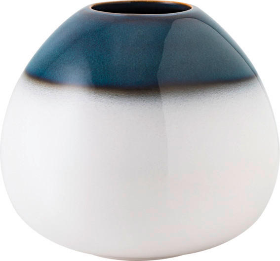 VASE LAVE HOME  - Blau/Weiß, Design, Keramik (14,5/13cm) - like.Villeroy & Boch