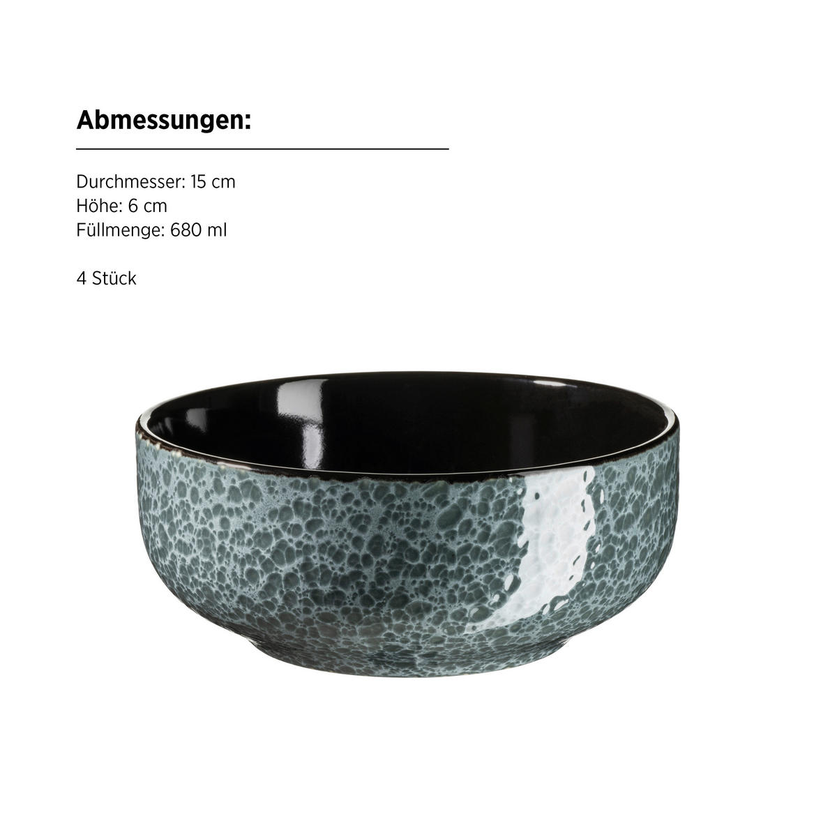 KOMBISERVICE Filippa 16-teilig  - Grün, Trend, Keramik - Mäser
