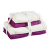 FROTTIERSET SET CALYPSO FEELING Violett, Beige 4-teilig  - Beige/Violett, Basics, Textil - Vossen