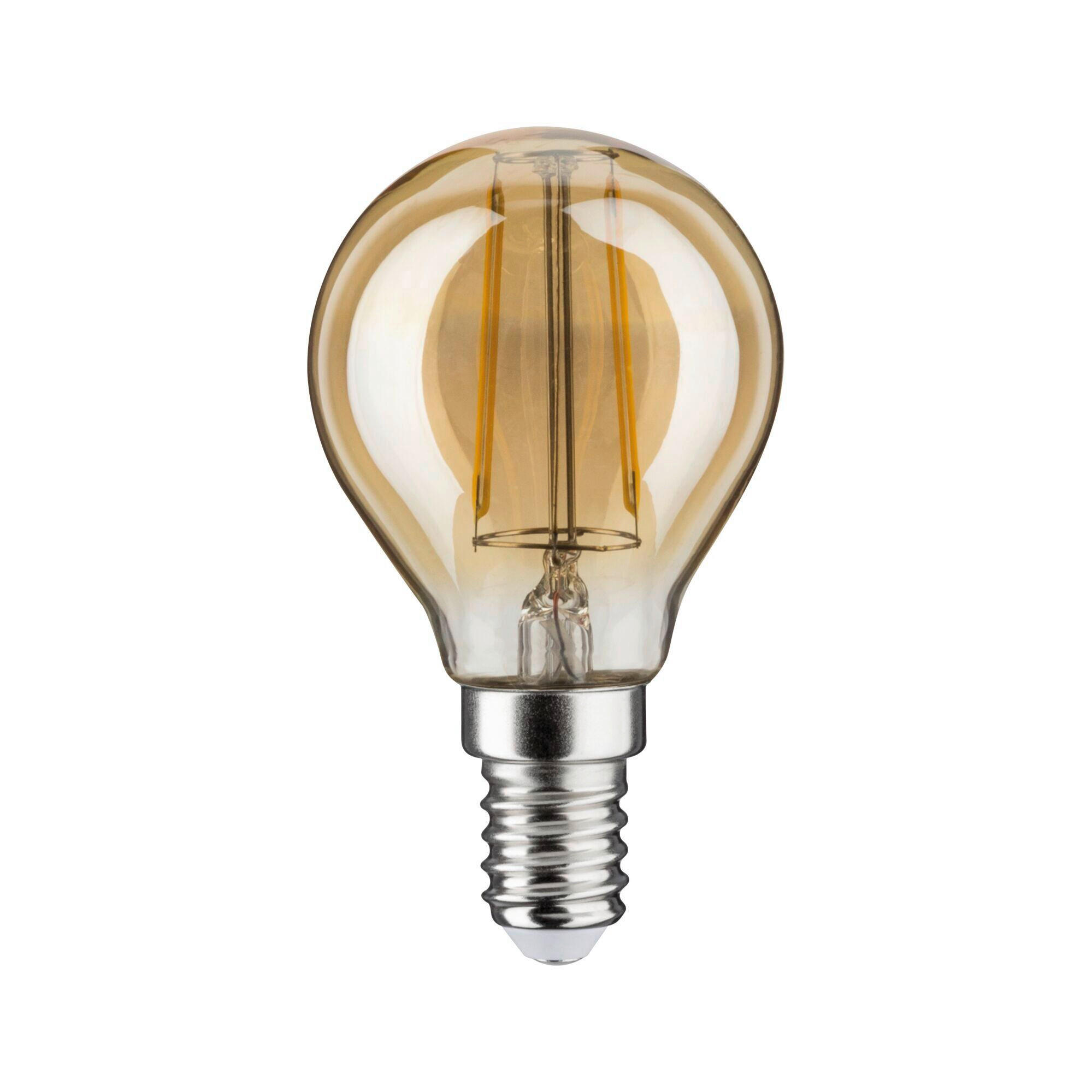 DEKO-LEUCHTMITTEL E14  2,6 W  - Goldfarben, Basics, Glas (4,5/7,8cm) - Paulmann